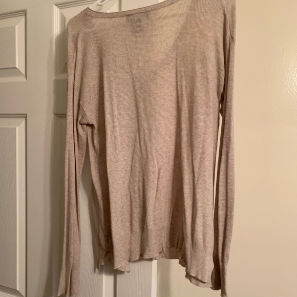 Beige waffle knit cardigan - Picture 4 of 5